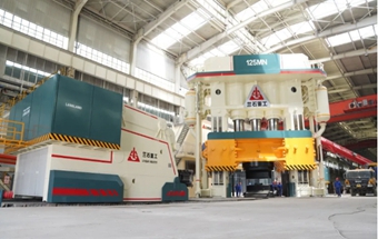 高端制造新突破！兰石集团自主研制125MN快锻液压机组正式投产