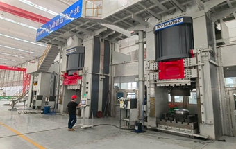 科达铝轮毂锻压机在河南驰通试产成功！